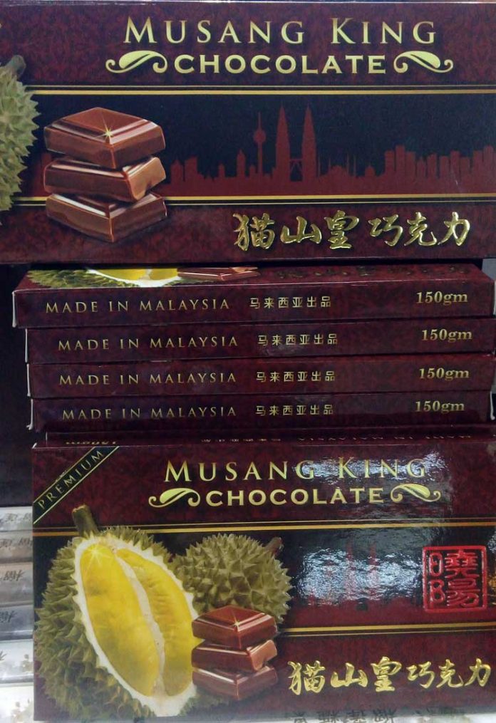 cokelat durian musangking